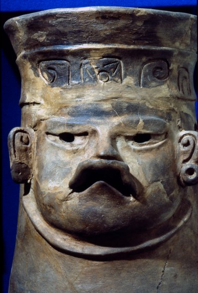 Incense burner, late Formative Period (600 BC-200 AD) by Zapotec